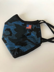 CAMOFLAGE Face Mask-BLUE