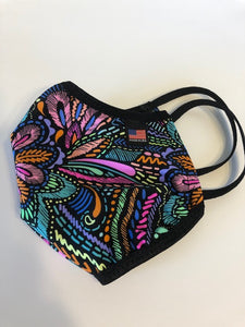 PAISLEY FLORAL STITCH Face Mask